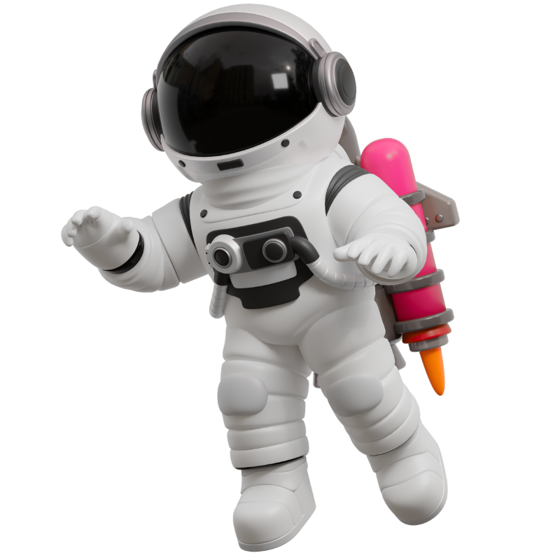 Propel 3 Flight Crew astronaut flies in with jetpack
